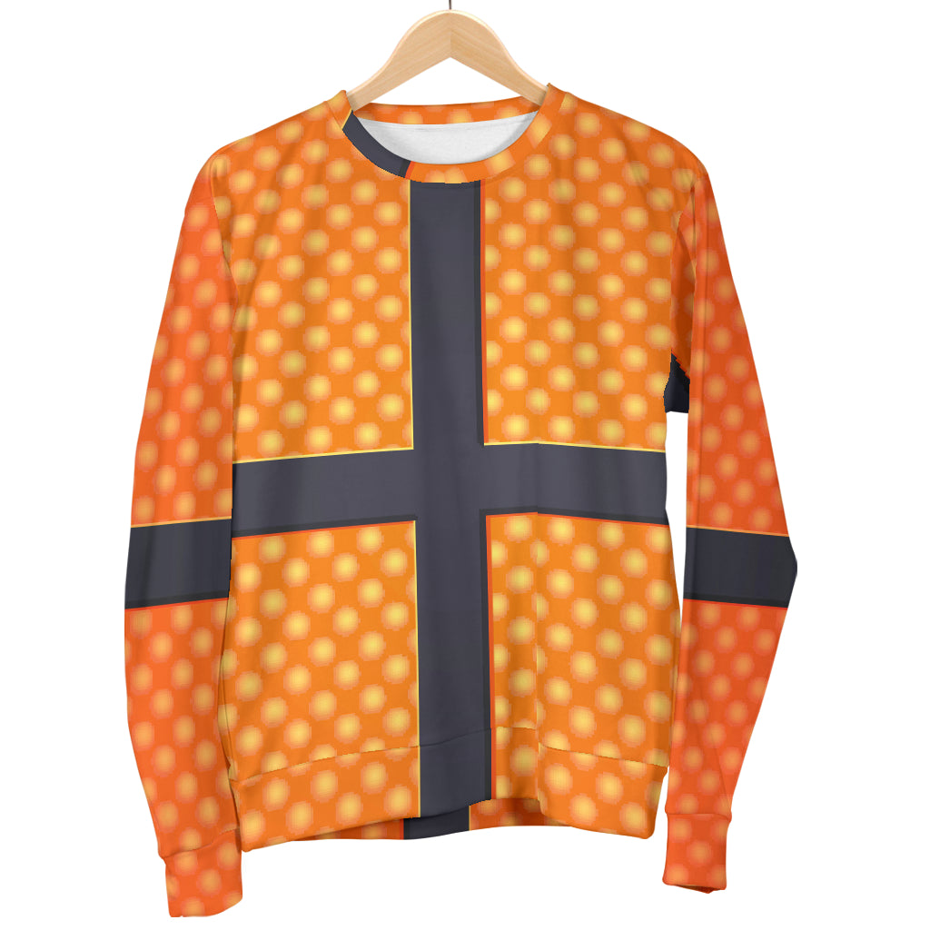 Basketball Texture Print Pattern Women Long Sleeve Sweatshirt