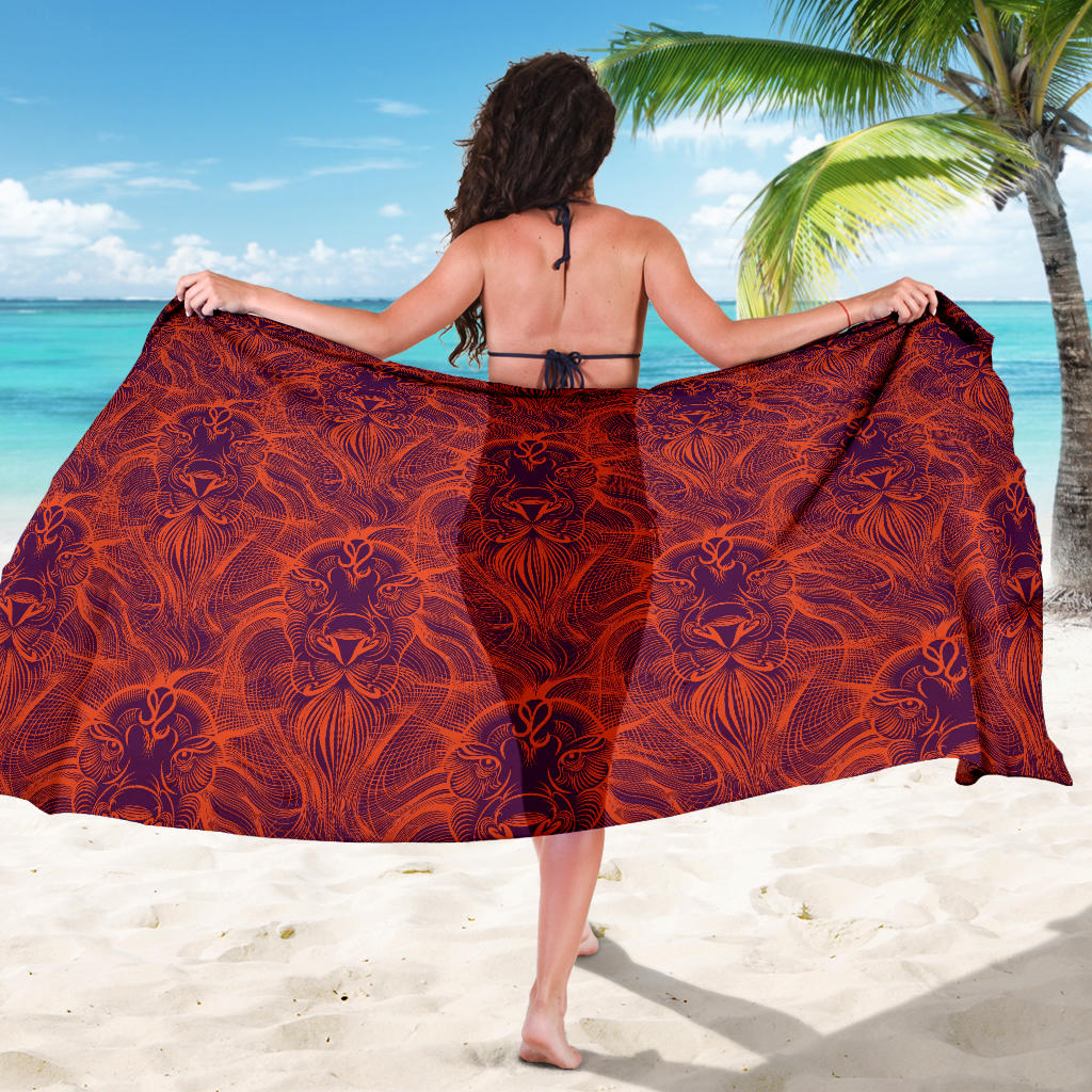 Leo Pattern Print Design 01 Sarong Pareo Wrap