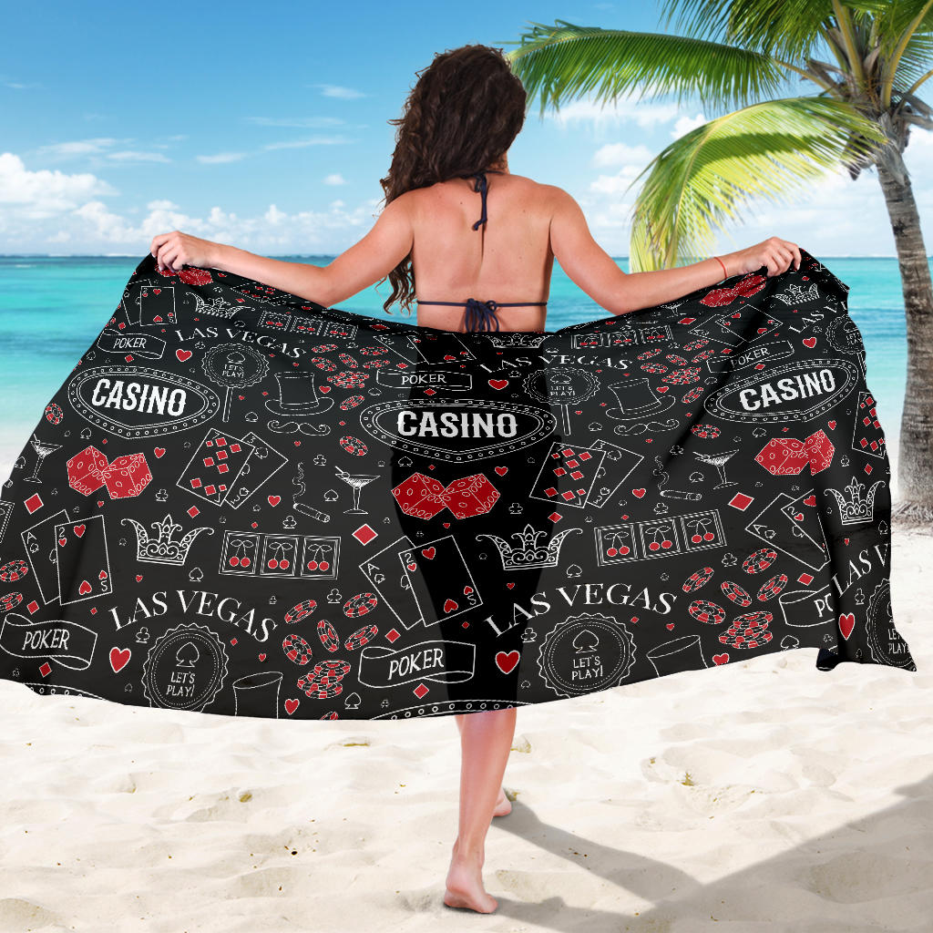 Casino Pattern Print Design 04 Sarong Pareo Wrap