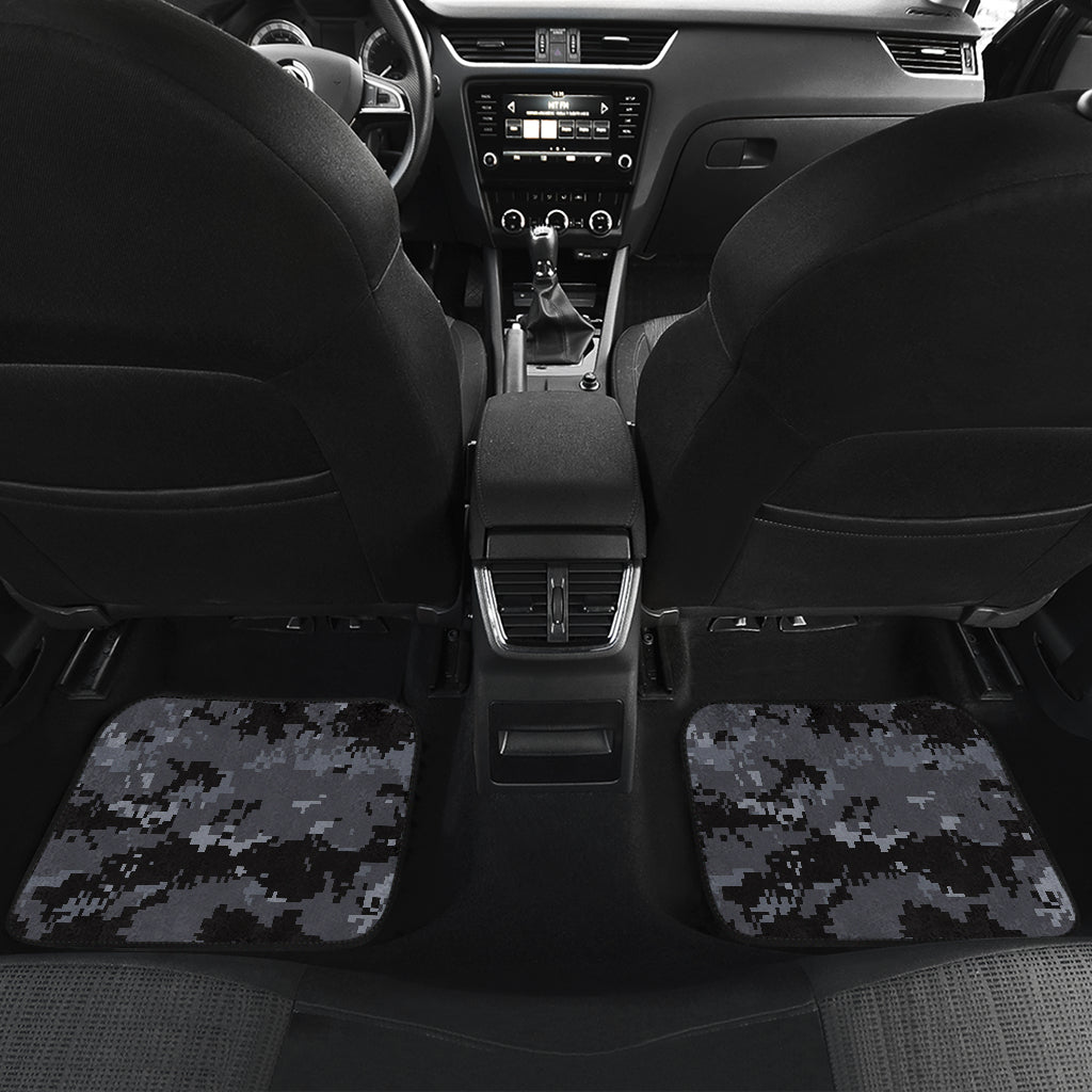 ACU Digital Black Camouflage Car Floor Mats Front Back