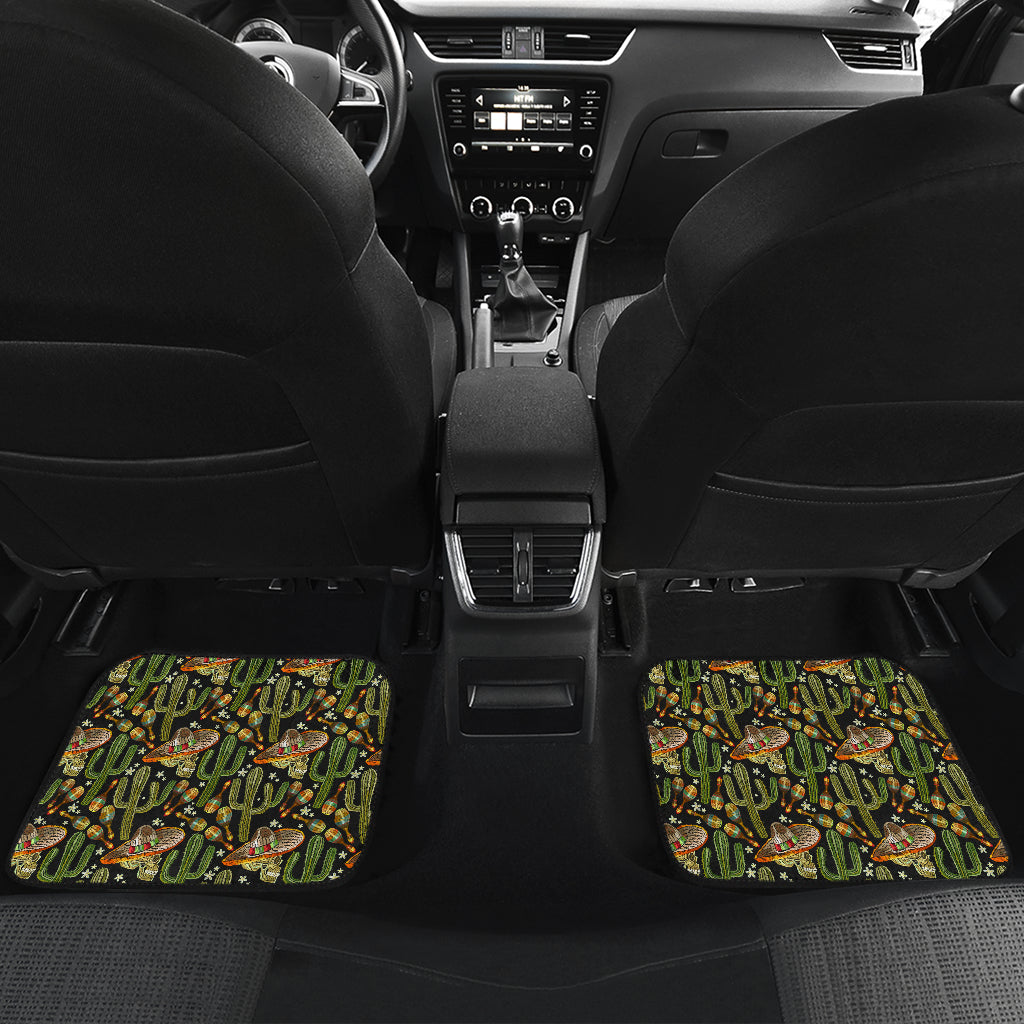 Western Style Print Car Floor Mats Front Back