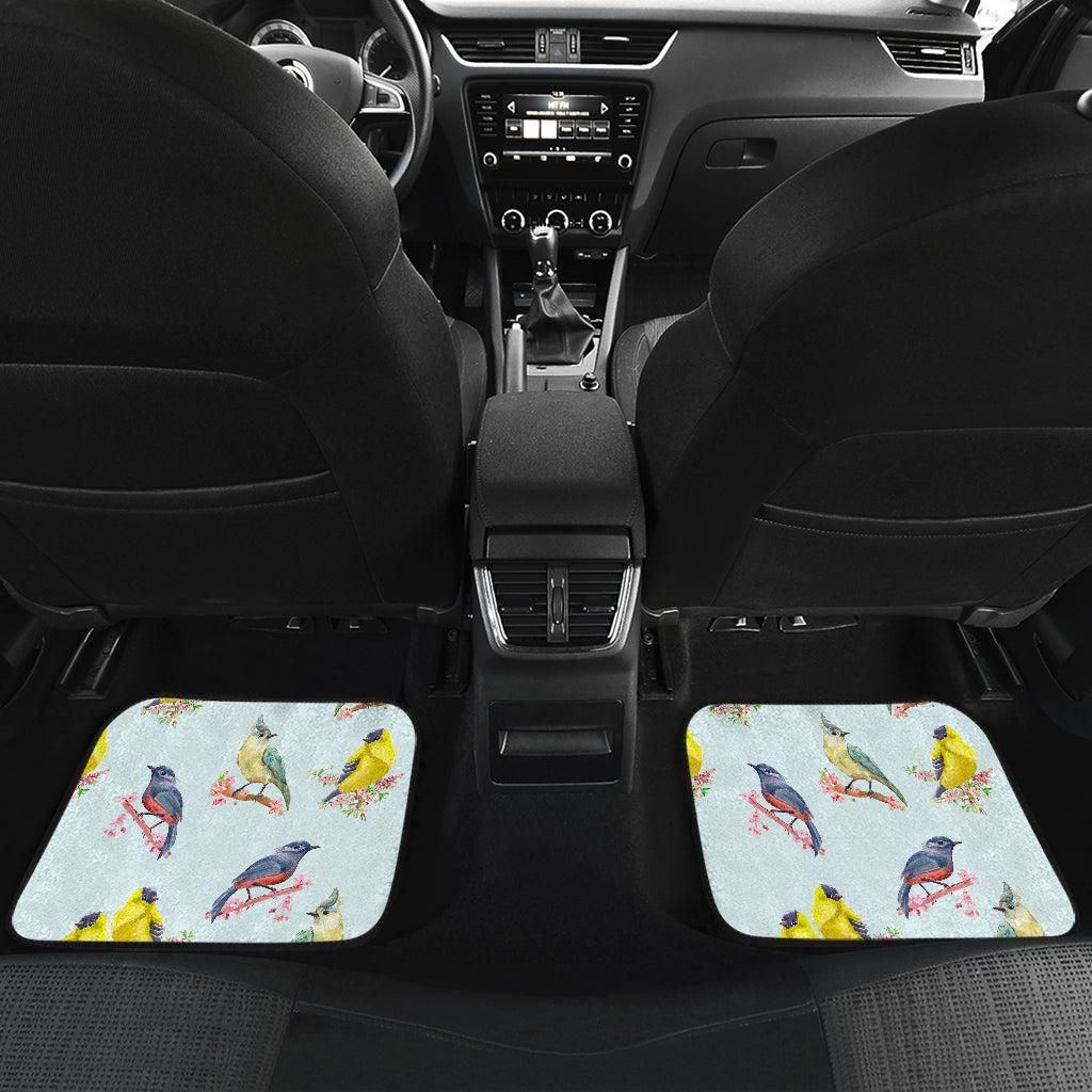 Bird Sweet Themed Print Pattern/carfloormat.jpg Car Floor Mats Front Back
