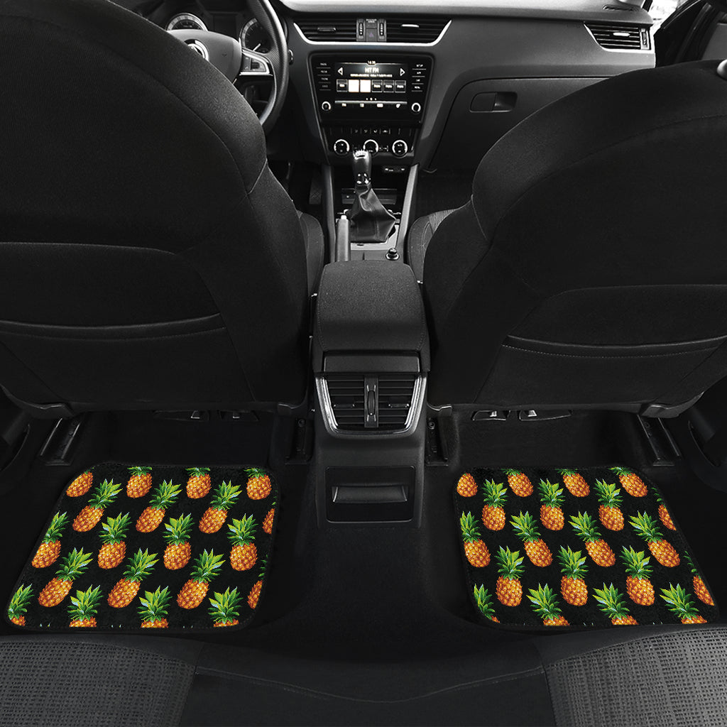 Pineapple Cute Print Design Pattern Car Floor Mats Front Back
