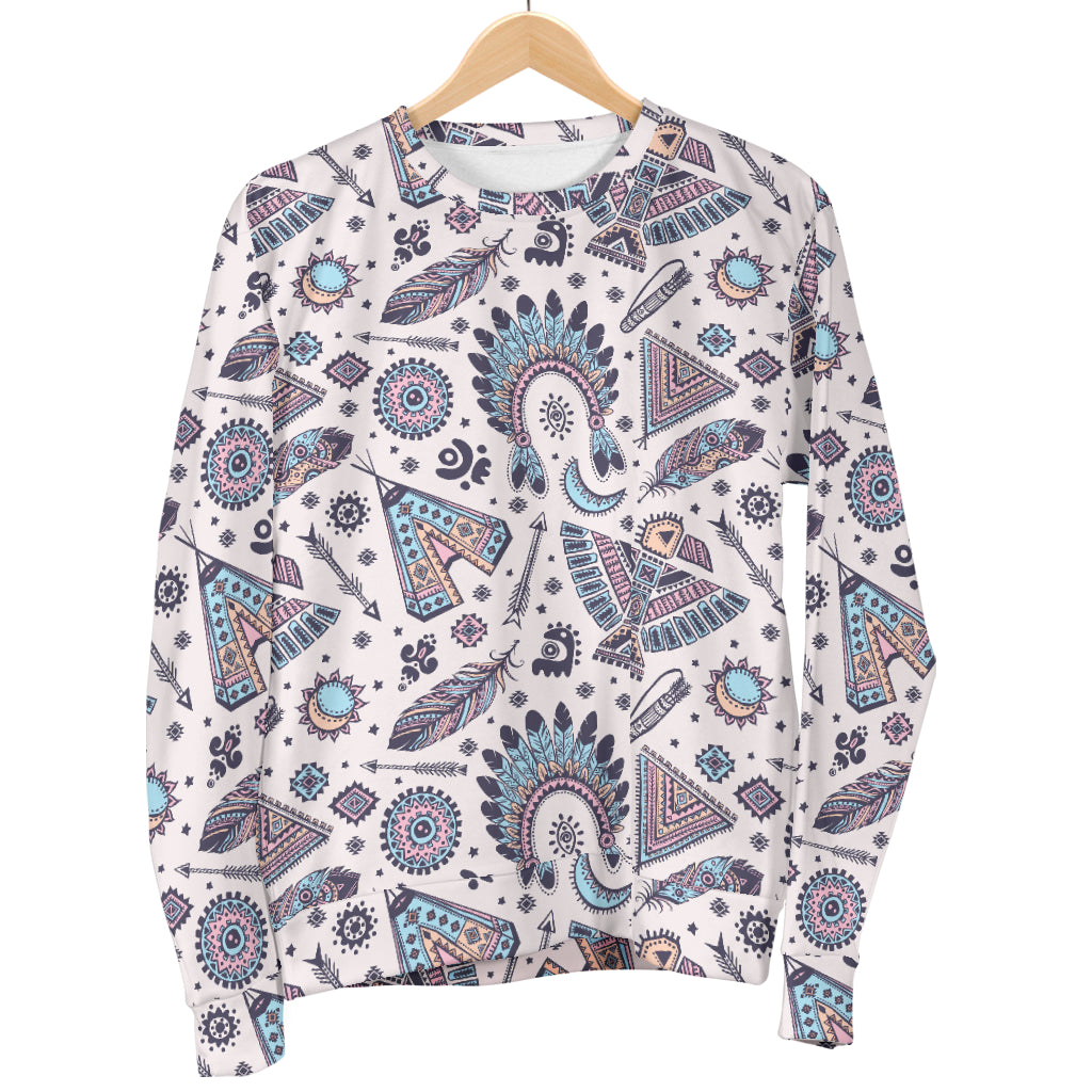 Eagles Native American Indian Symbol Women Long Sleeve Sweatshirt