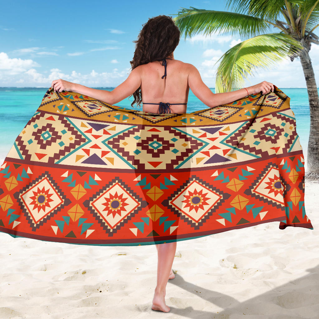 Navajo Pattern Print Design A01 Sarong Pareo Wrap