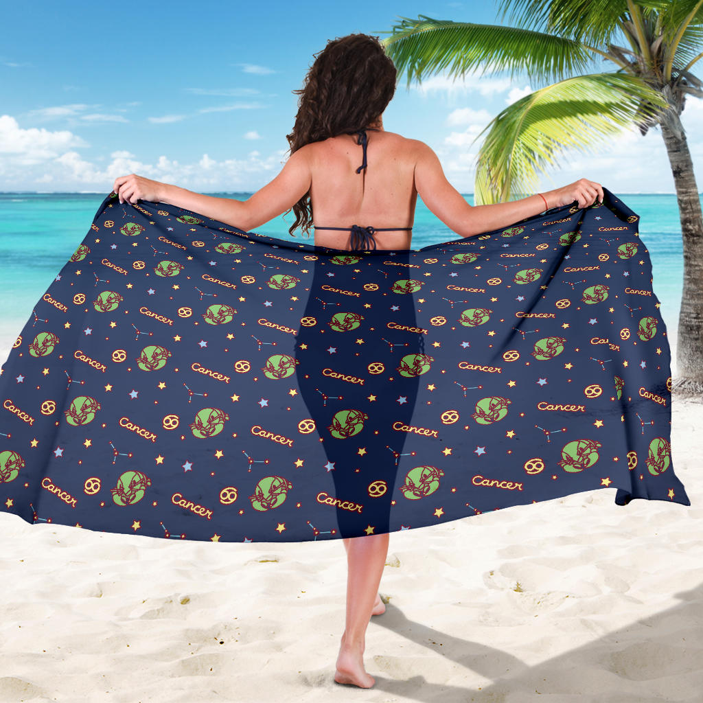 Cancer Zodiac Pattern Print Design 03 Sarong Pareo Wrap