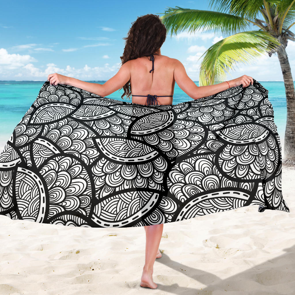 Polynesian Pattern Print Design A01 Sarong Pareo Wrap