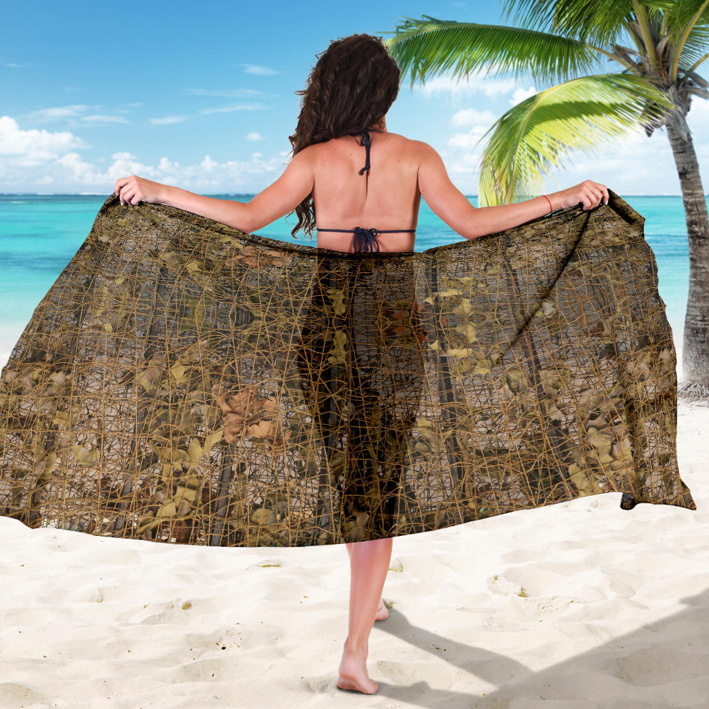 Camouflage Realtree Pattern Print Design 01 Sarong Pareo Wrap