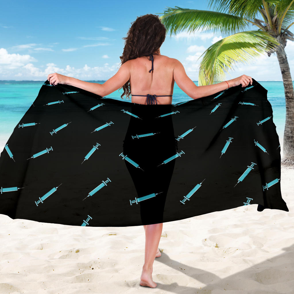 Phlebotomist Pattern Print Design A04 Sarong Pareo Wrap
