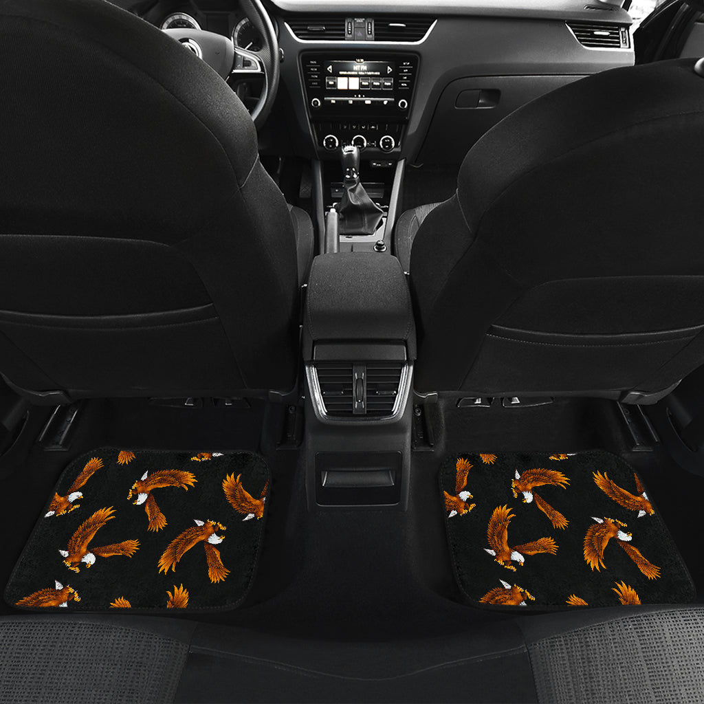 Eagles Print Pattern Car Floor Mats Front Back