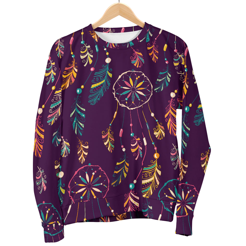 Dream Catcher Boho Design Women Long Sleeve Sweatshirt