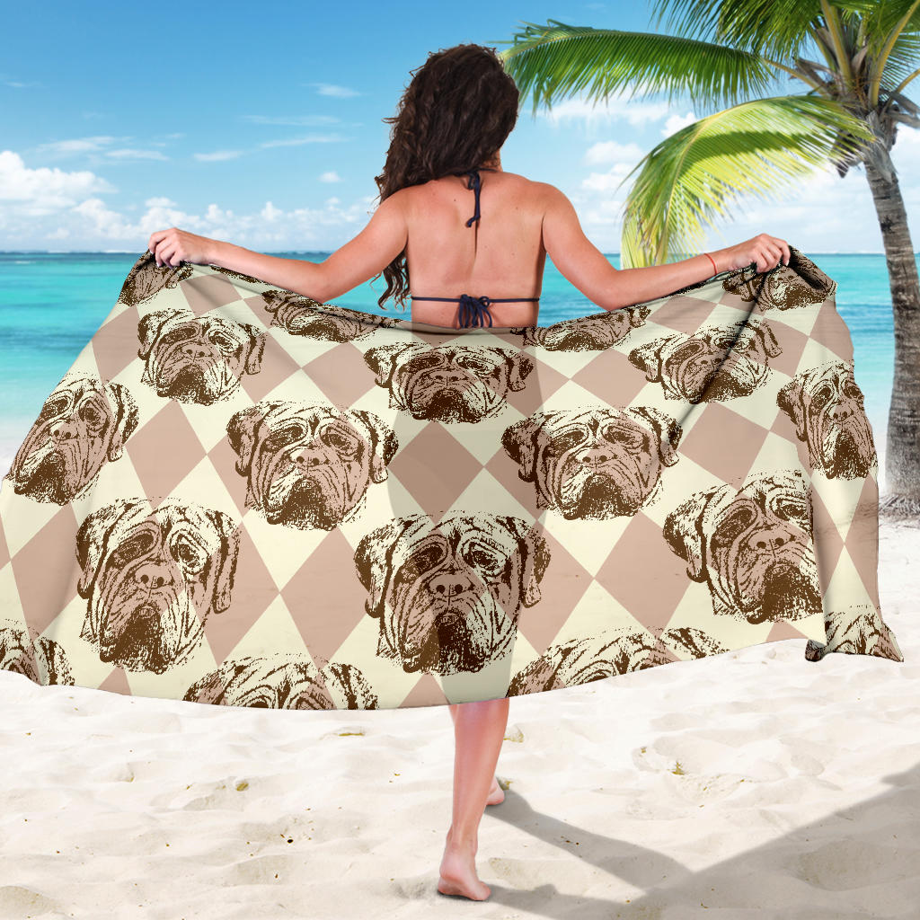 Mastiffs Pattern Print Design 01 Sarong Pareo Wrap