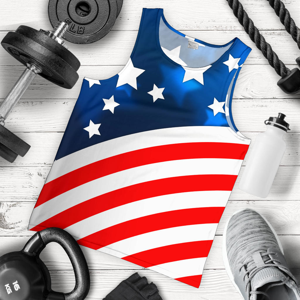 American flag Style Men Tank Top