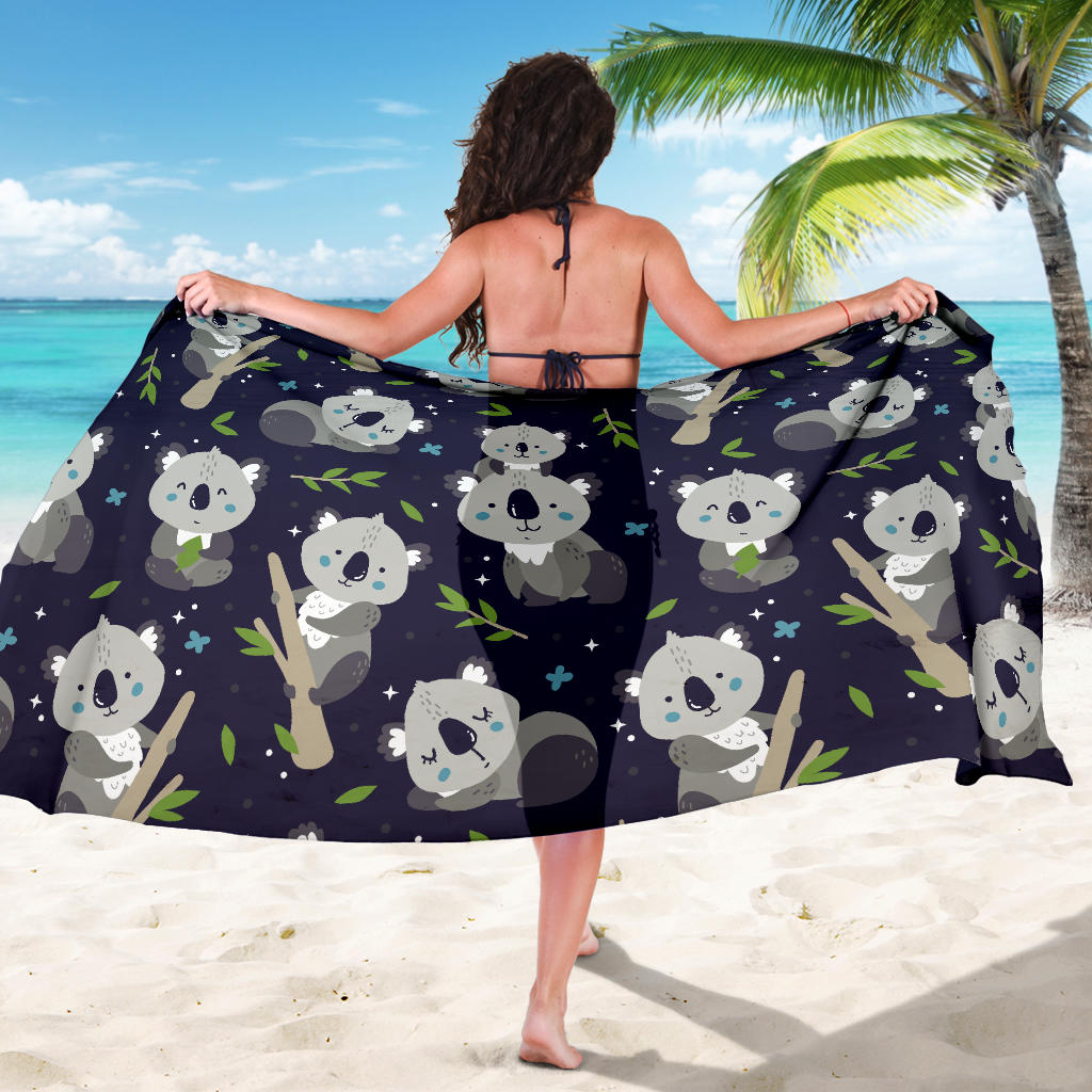 Koala Pattern Print Design 04 Sarong Pareo Wrap
