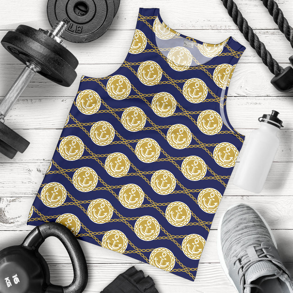 Anchor Luxury Pattern Men Tank Top