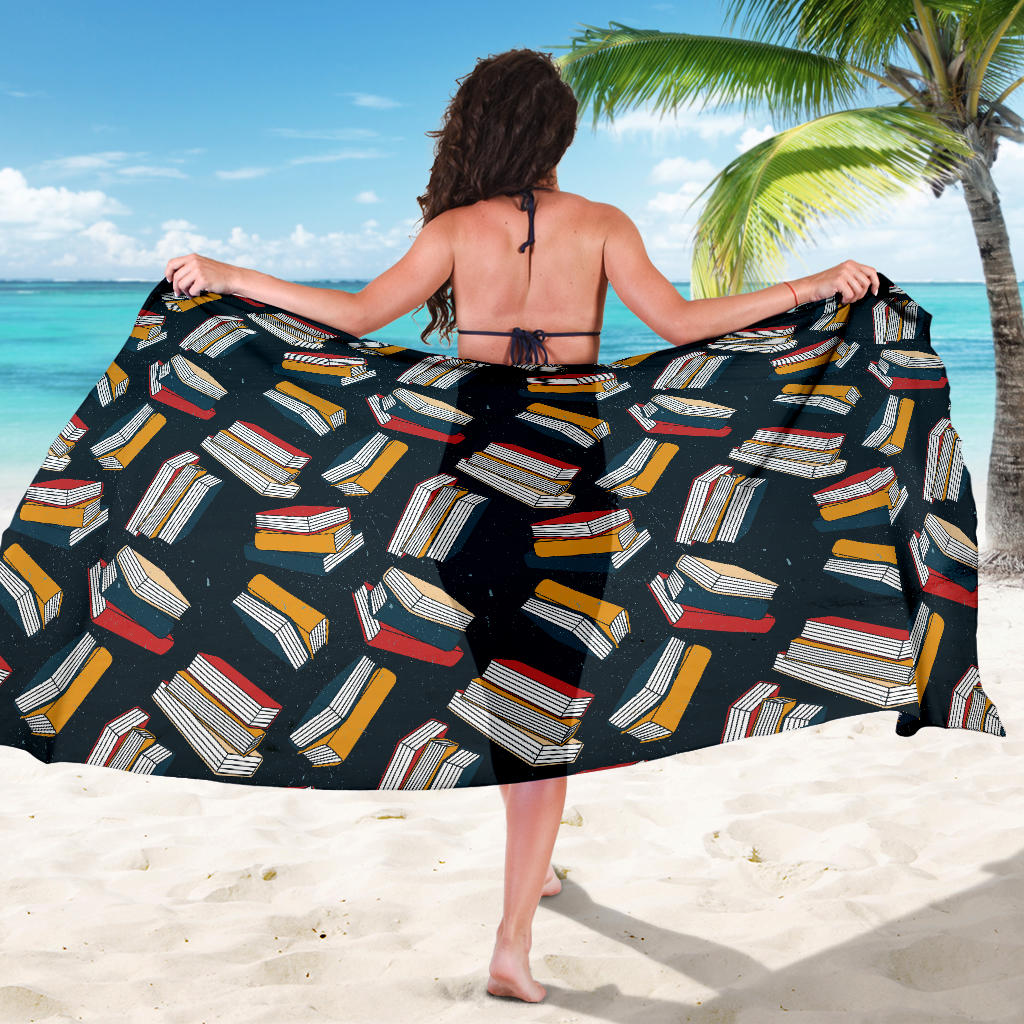 Book Pattern Print Design 07 Sarong Pareo Wrap
