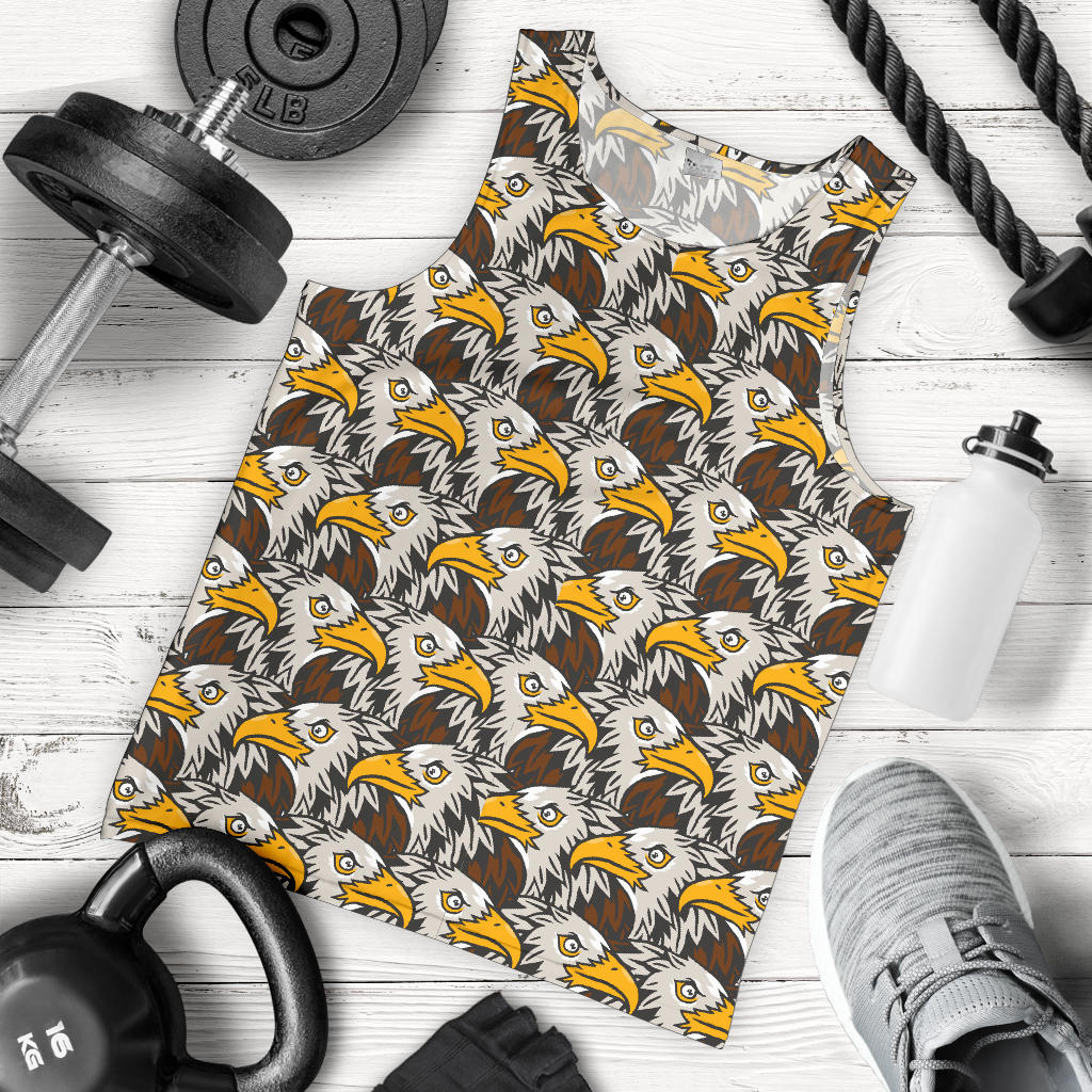 Eagles Head Pattern Men Tank Top