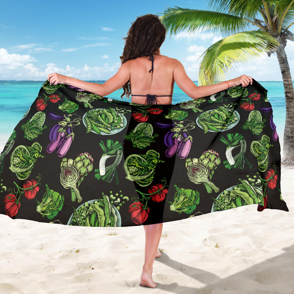 Lettuce Pattern Print Design 01 Sarong Pareo Wrap