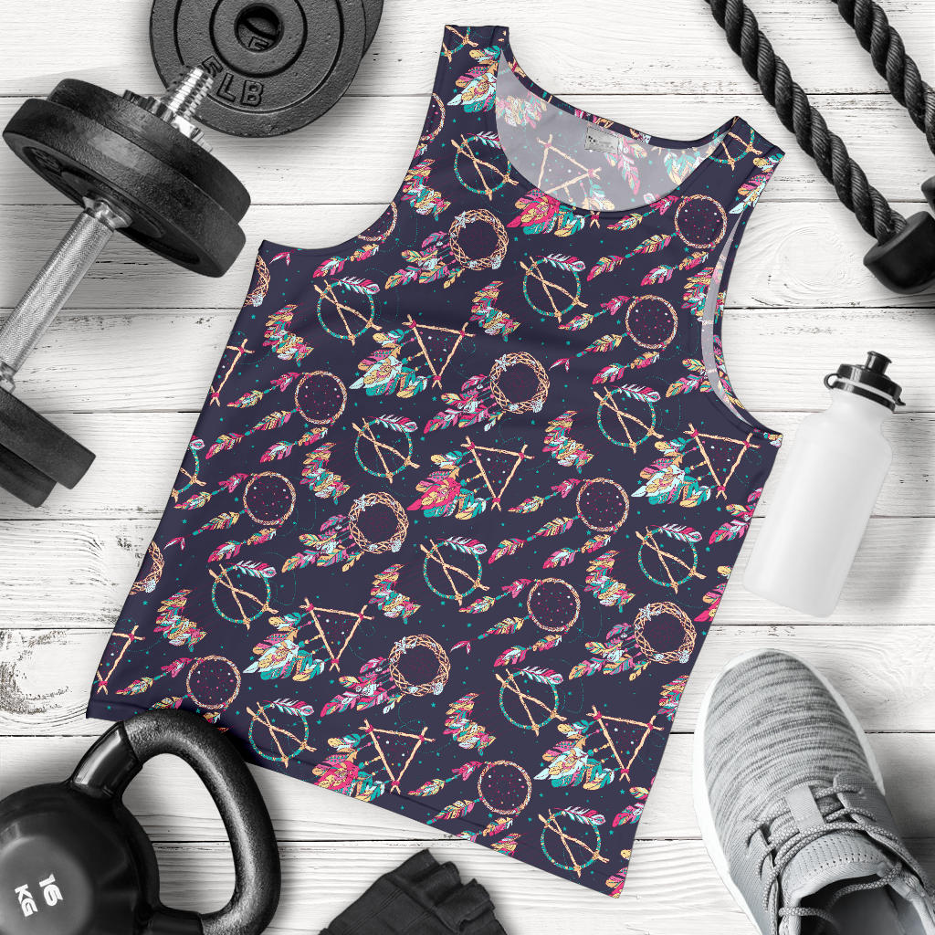 Boho Dream Catcher Colorful Men Tank Top