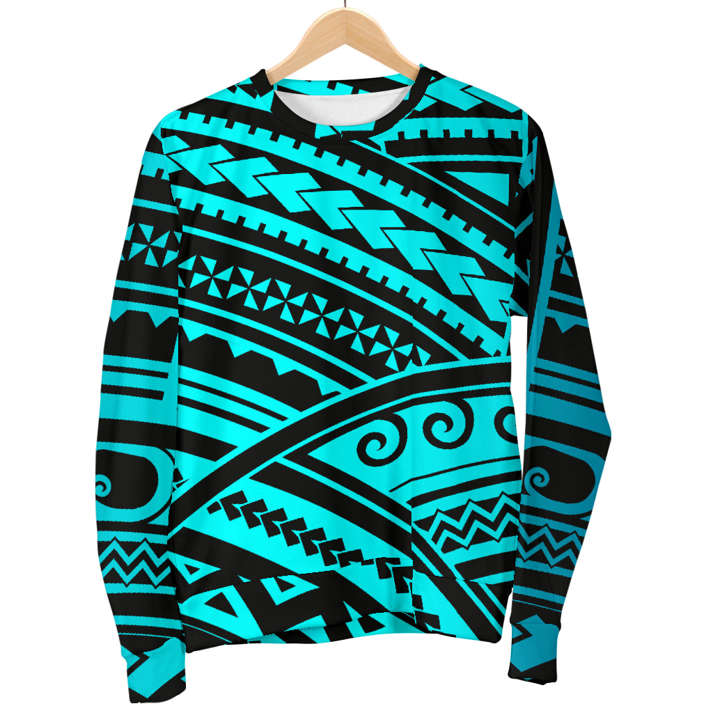 Polynesian Tribal Men Long Sleeve Sweatshirt