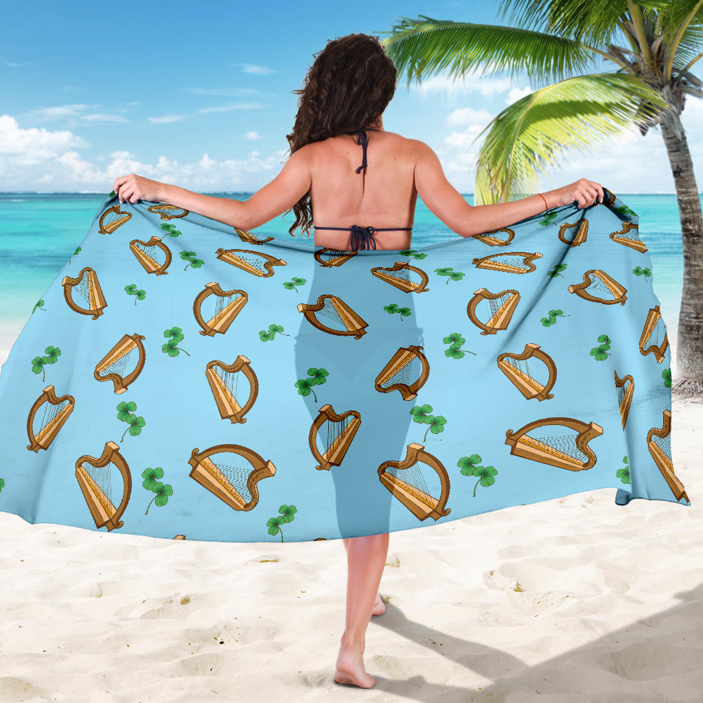Harp Pattern Print Design 01 Sarong Pareo Wrap