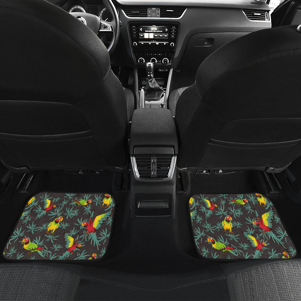 Parrot Themed Print Car Floor Mats Front Back