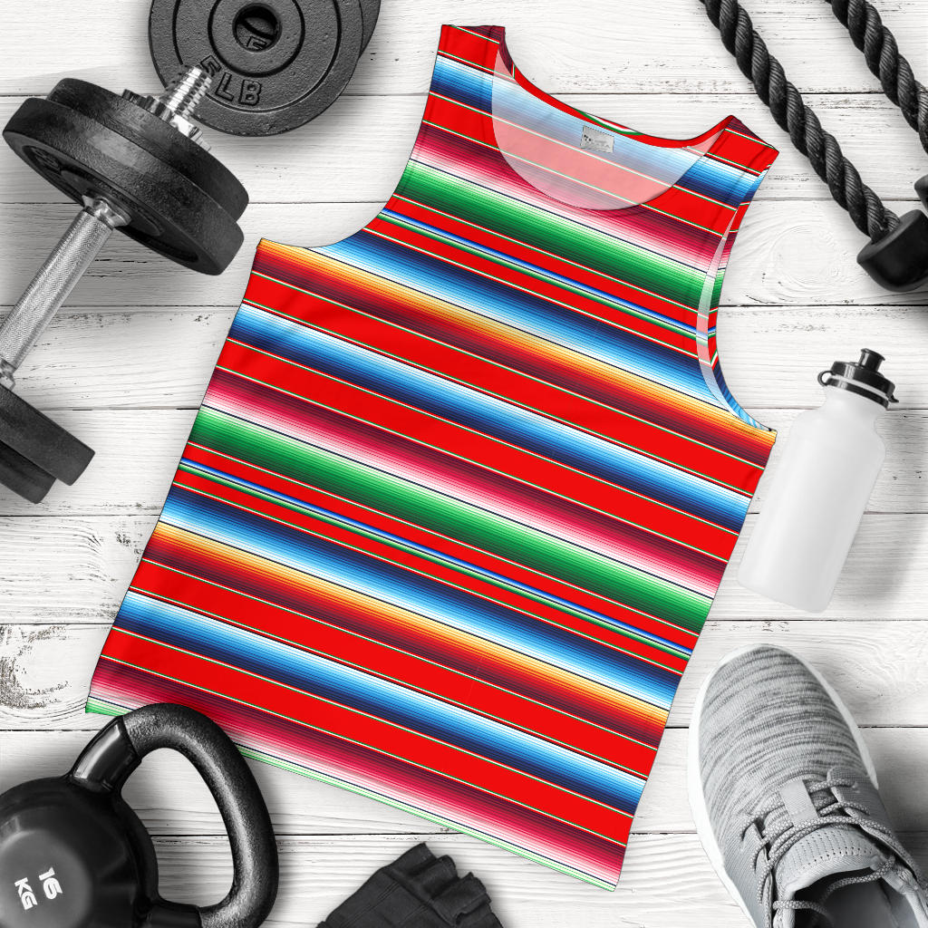 Serape Print Men Tank Top