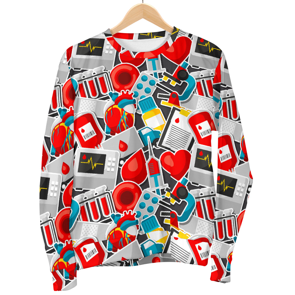 Phlebotomist Medical Themed Women Long Sleeve Sweatshirt