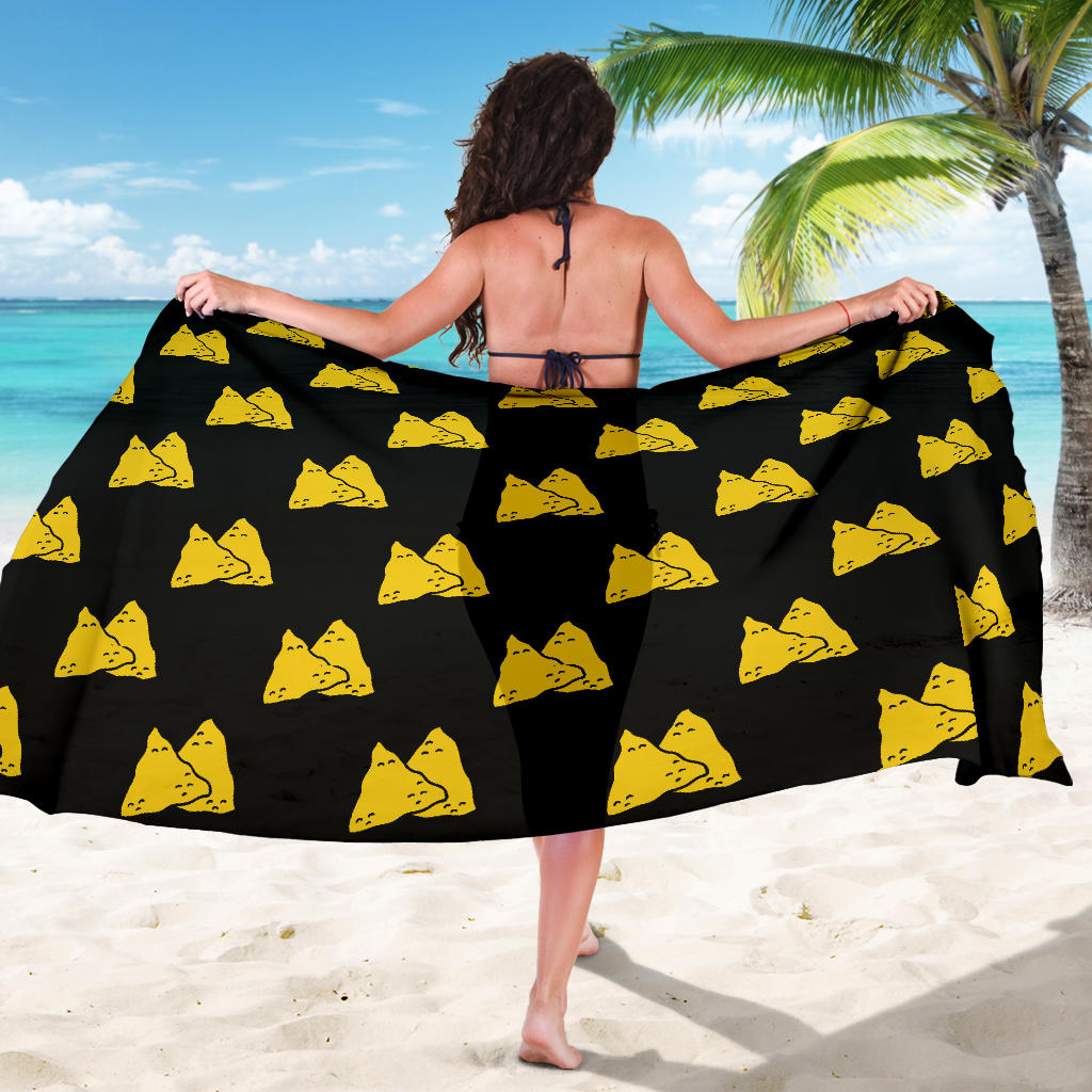 Nachos Pattern Print Design A02 Sarong Pareo Wrap