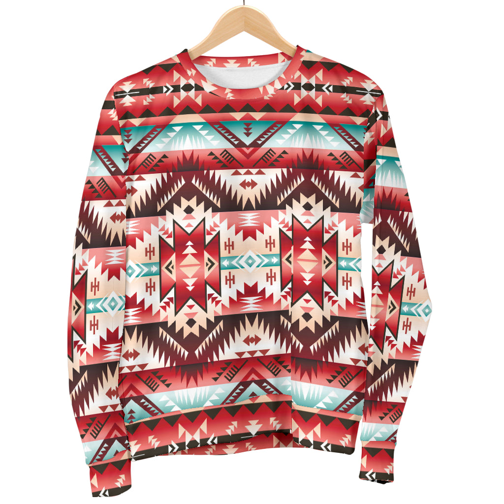 Aztec Western Style Print Pattern Men Long Sleeve Sweatshirt