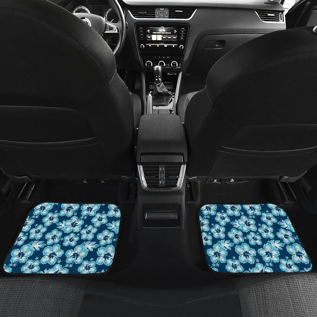 Hibiscus Flower Hawaiian Themed Car Floor Mats Front Back