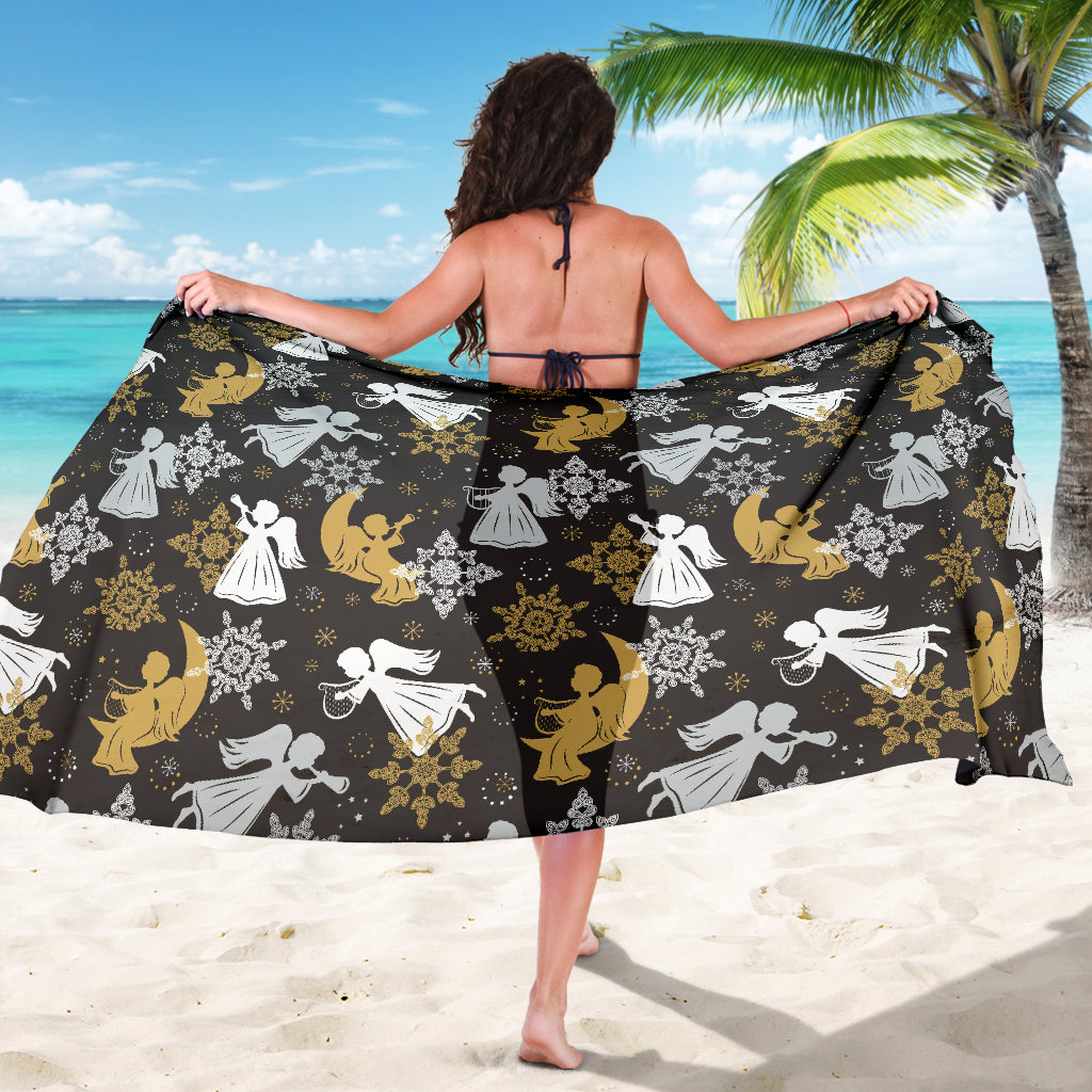 Angel Pattern Print Design 04 Sarong Pareo Wrap