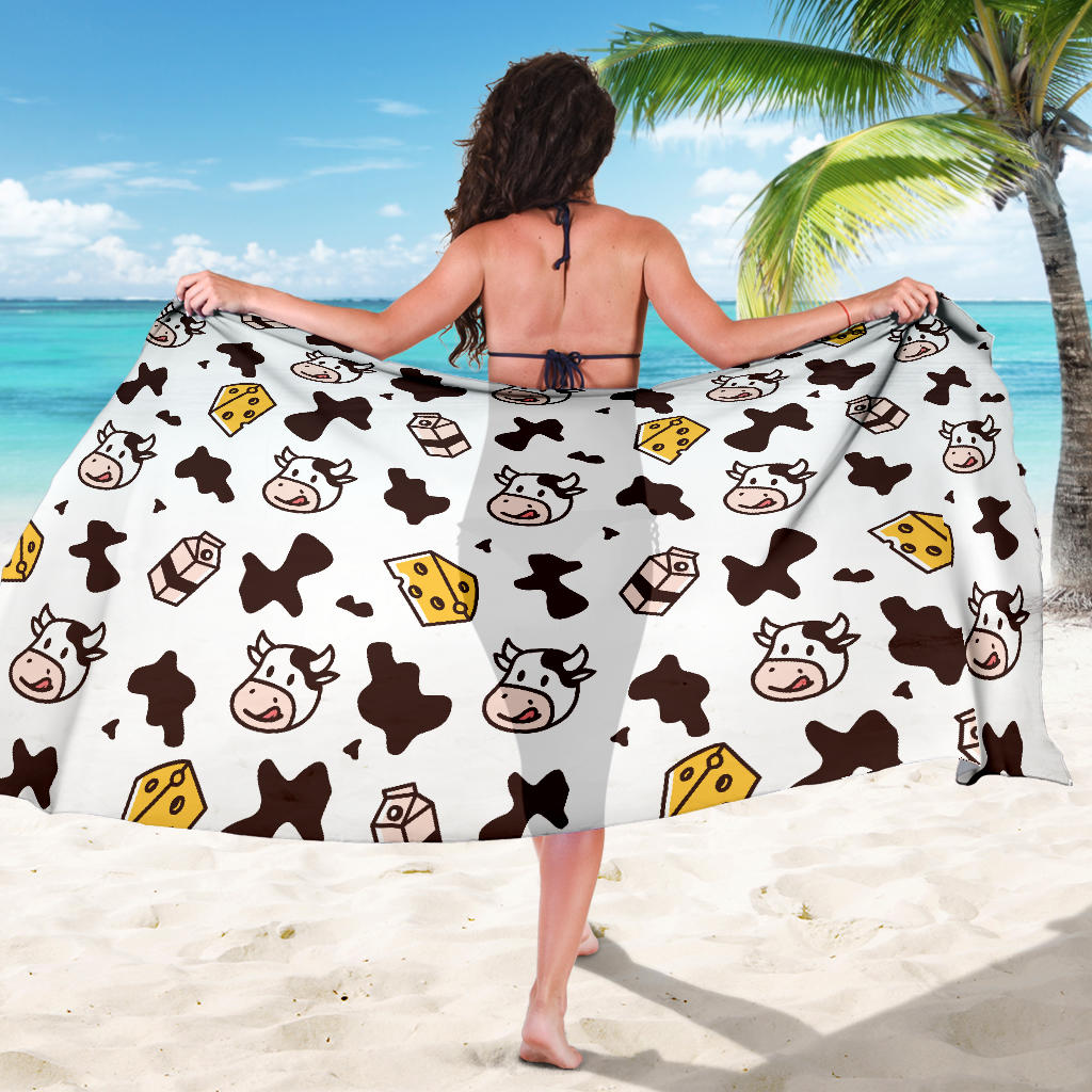 Cow Pattern Print Design 06 Sarong Pareo Wrap