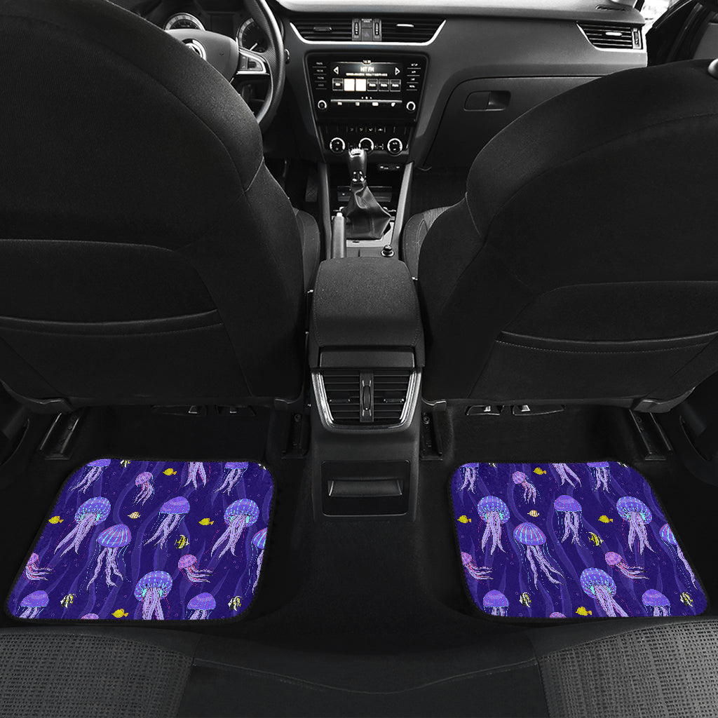 Jellyfish Style Print Car Floor Mats Front Back