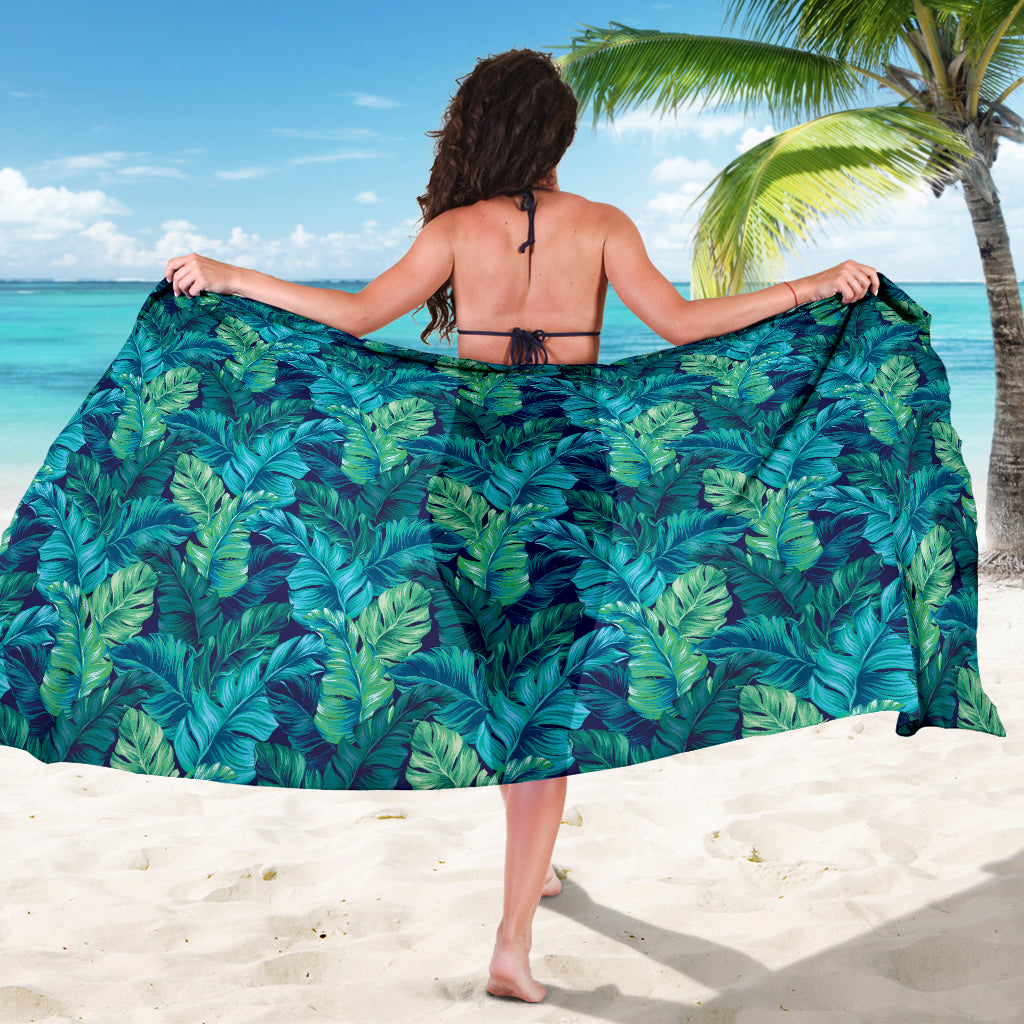 Banana Leaf Pattern Print Design 06 Sarong Pareo Wrap