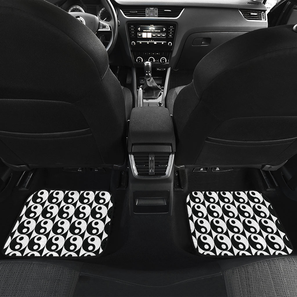 Yin Yang Classic Pattern Design Print Car Floor Mats Front Back