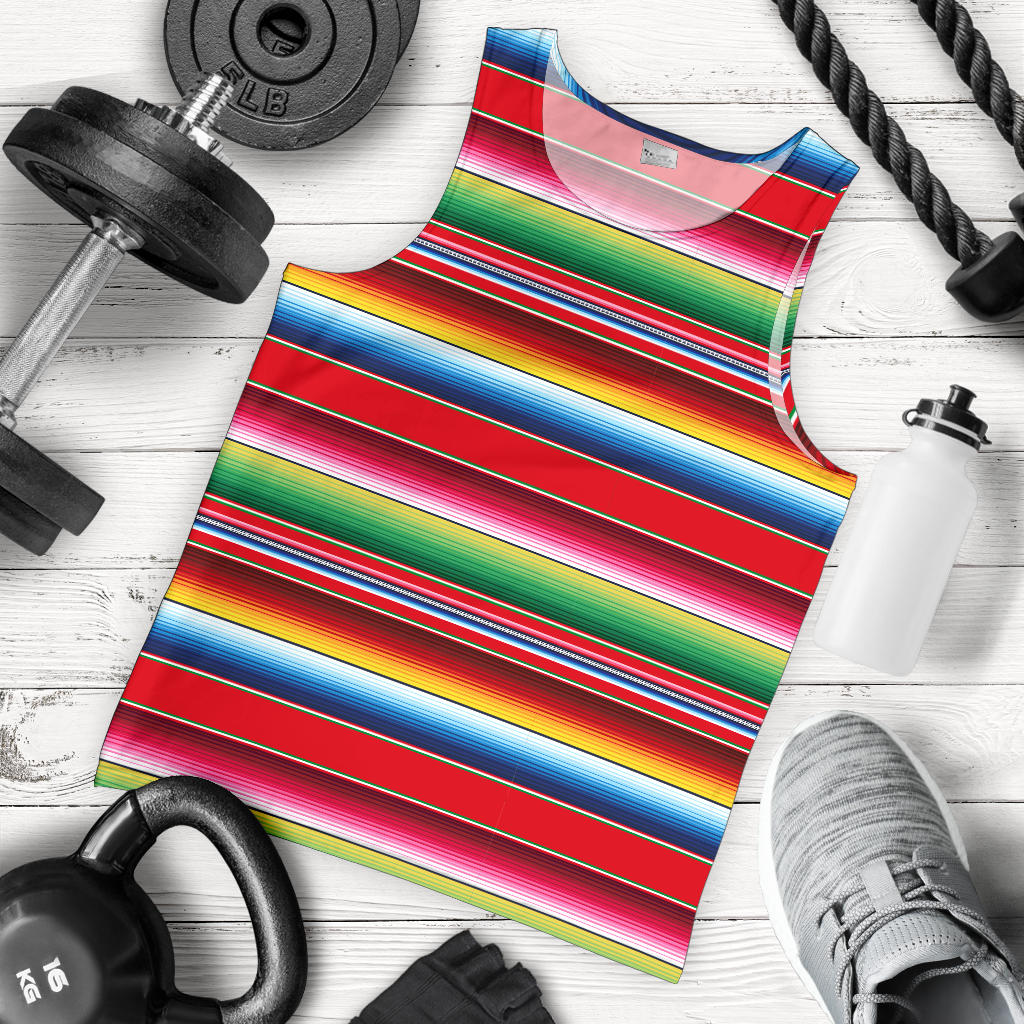 Serape Pattern Men Tank Top