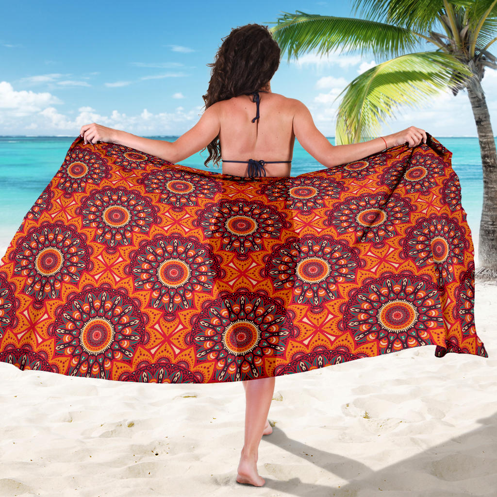 Bohemian Pattern Print Design 04 Sarong Pareo Wrap