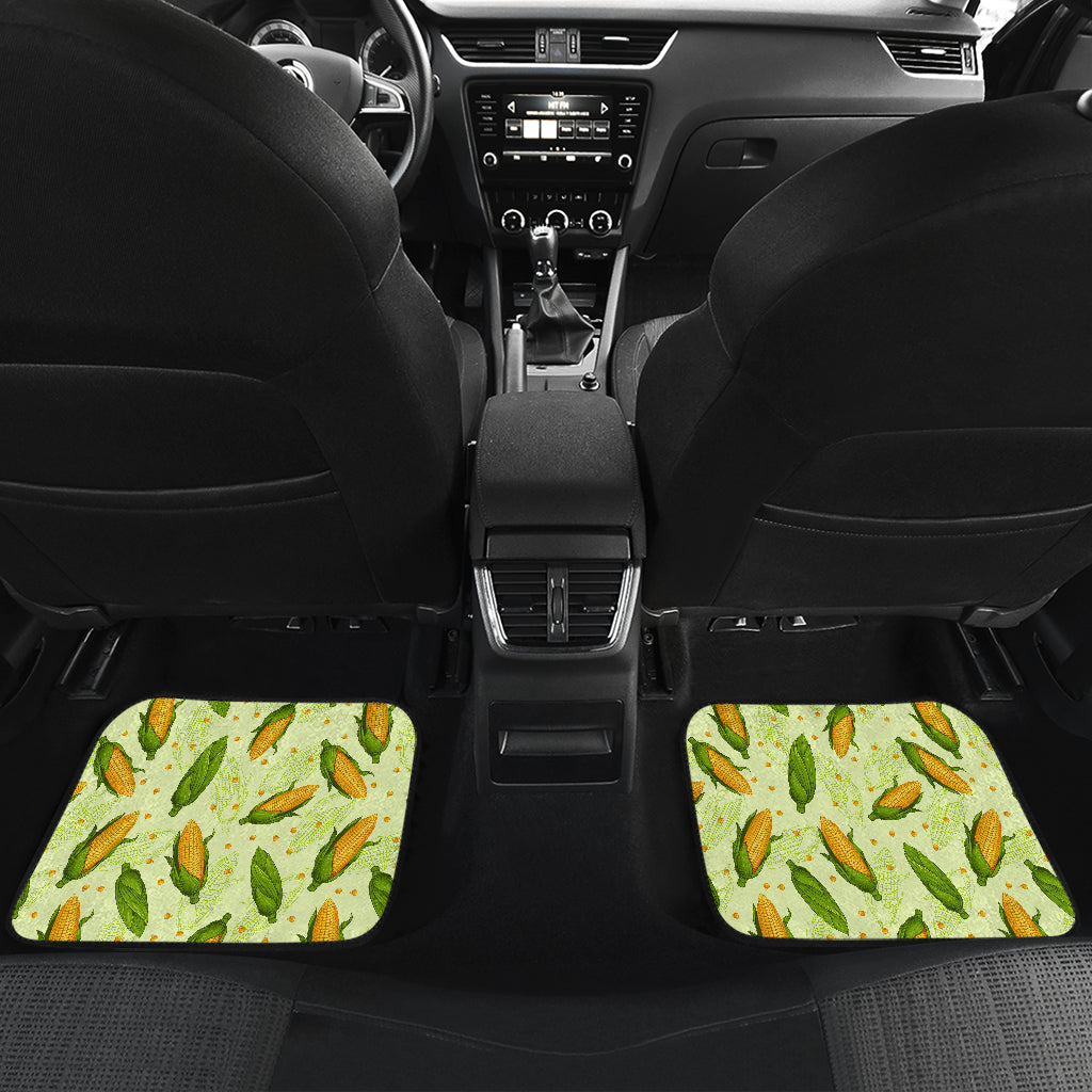 Agricultural Fresh Corn cob Print Pattern Car Floor Mats Front Back