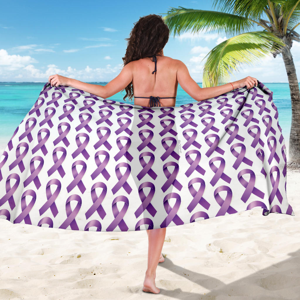 Pancreatic cancer Pattern Print Design A01 Sarong Pareo Wrap