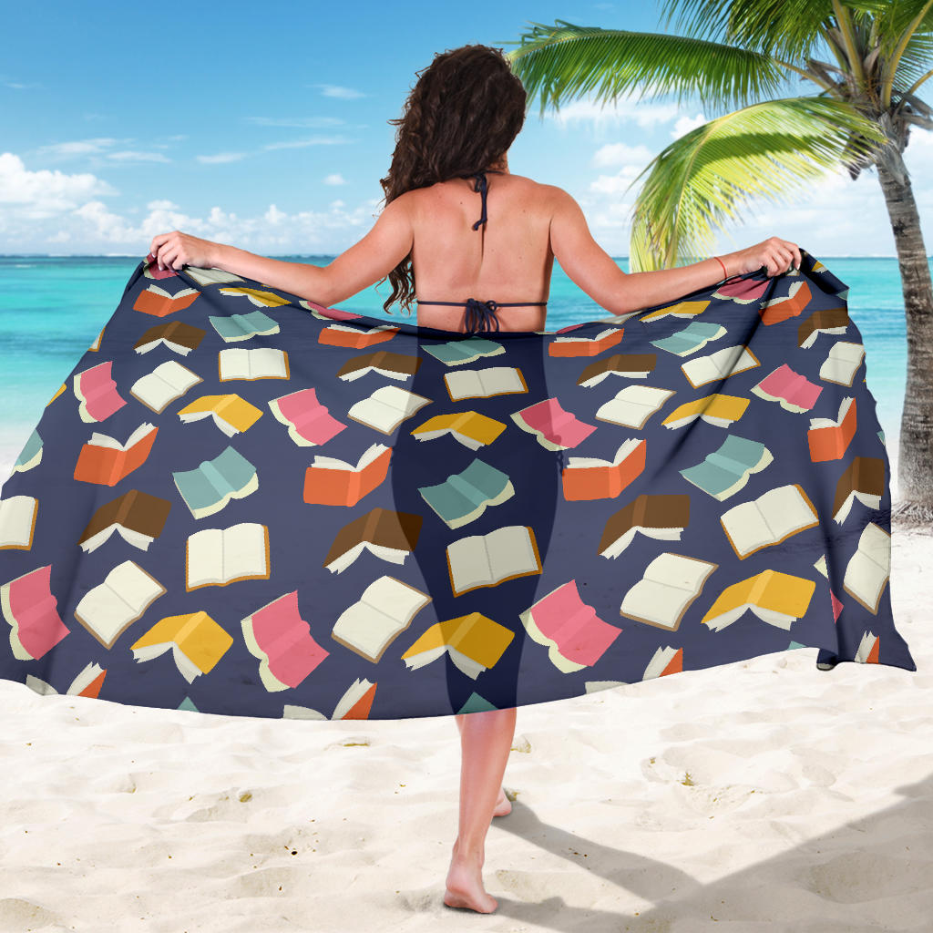 Book Pattern Print Design 01 Sarong Pareo Wrap