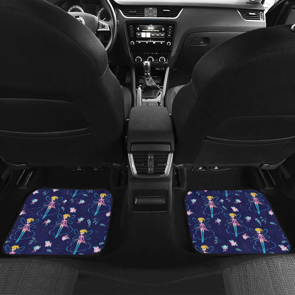 Fairy Cartoon Style Print Pattern Car Floor Mats Front Back