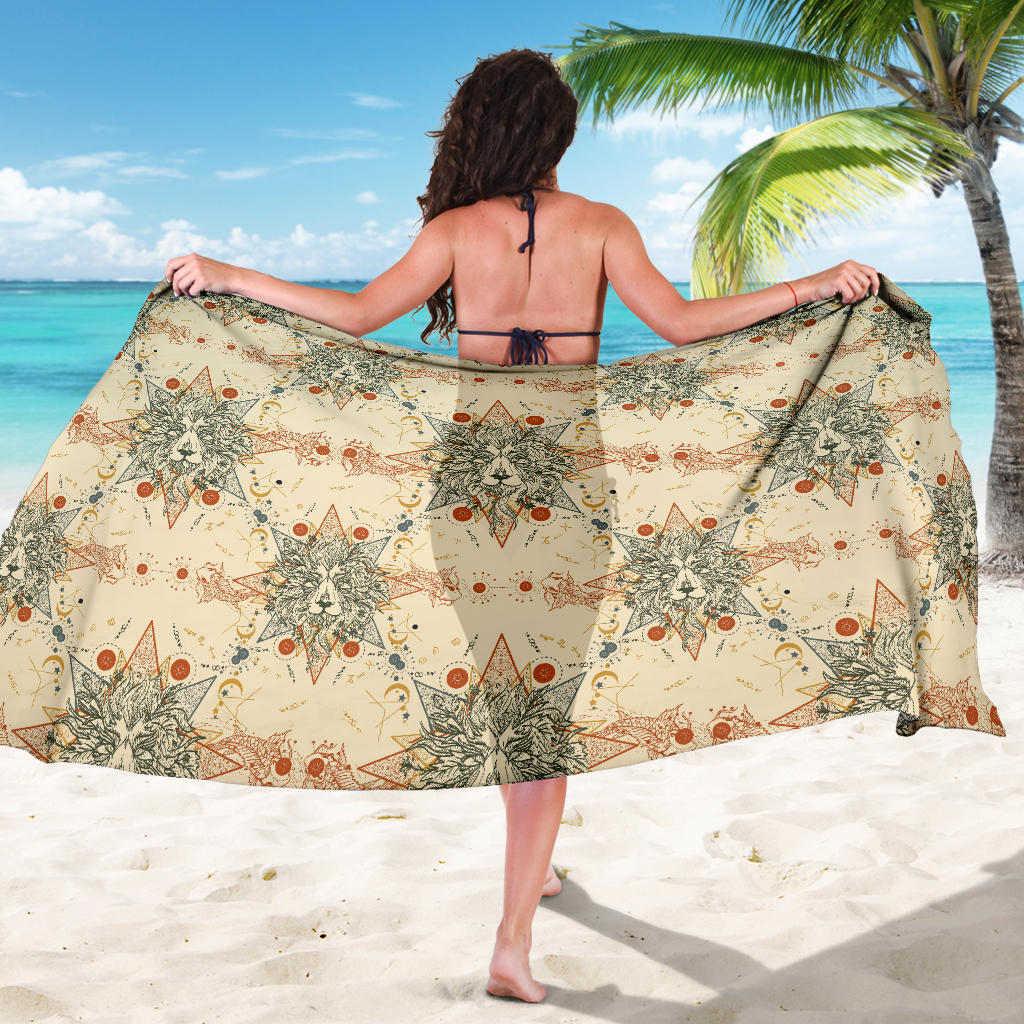Leo Pattern Print Design 02 Sarong Pareo Wrap
