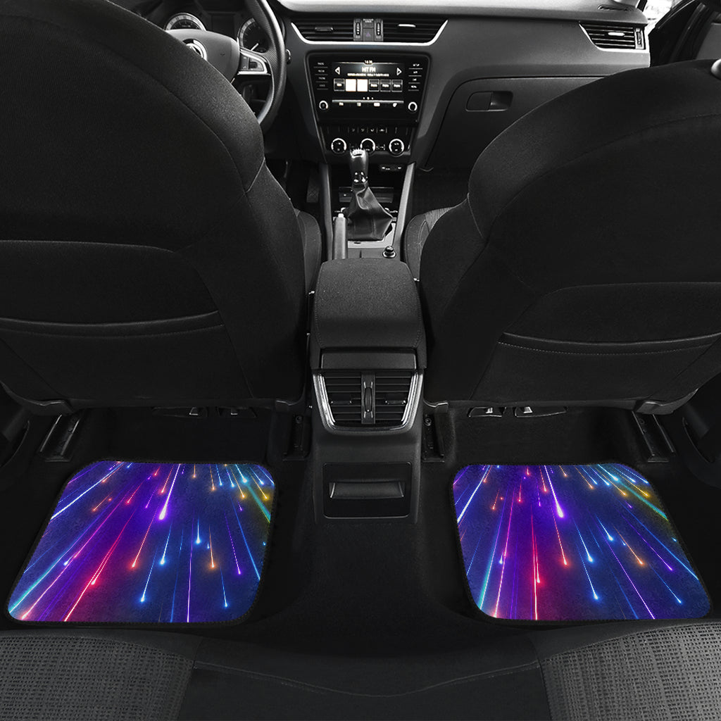 Celestial Rainbow Speed Light Car Floor Mats Front Back
