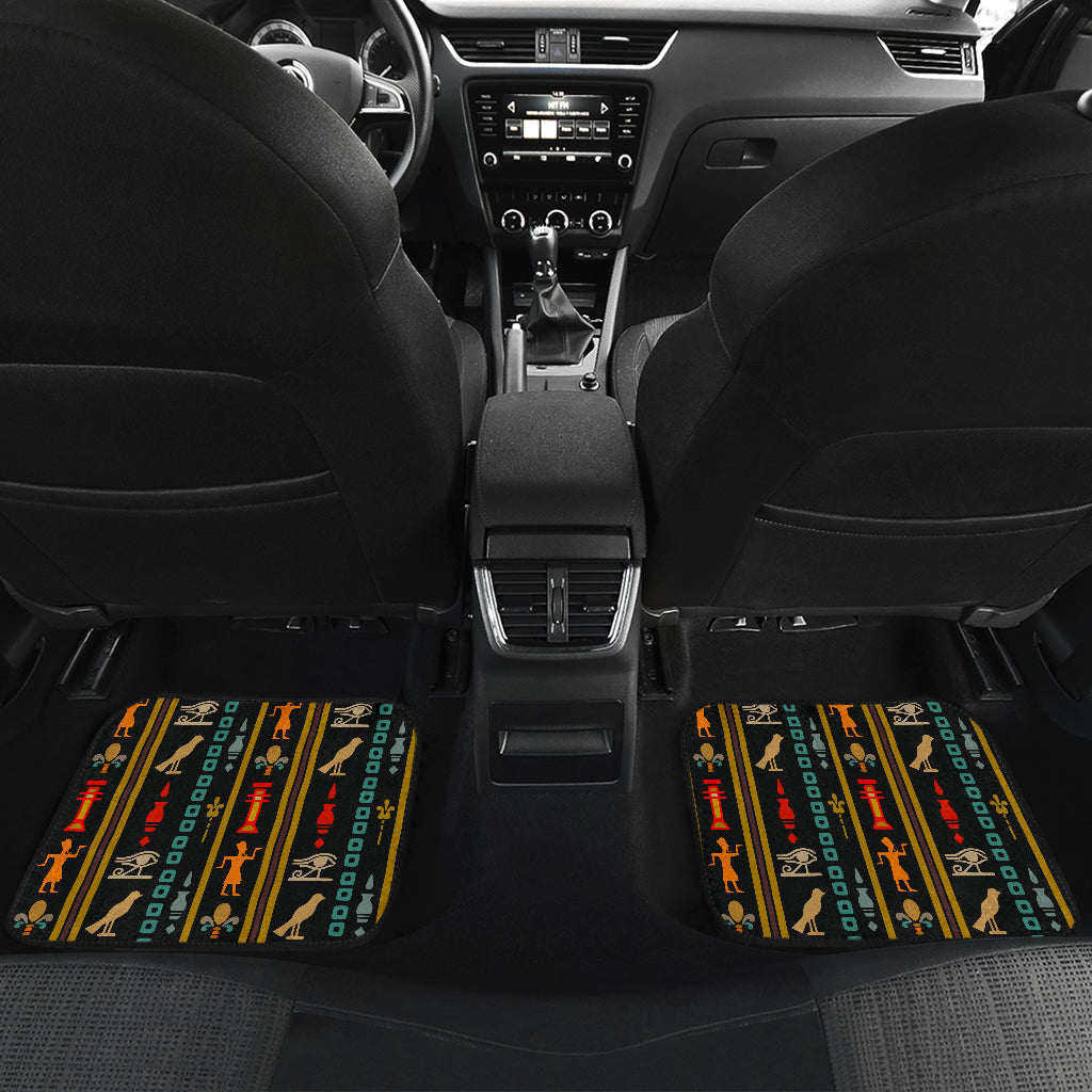 Eye of Horus Egypt Style Pattern Car Floor Mats Front Back