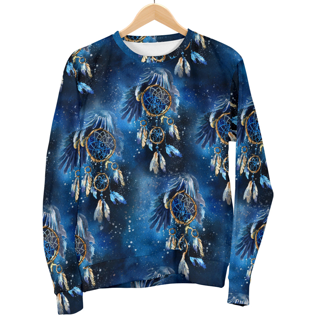Eagles Dream Catcher Themed Men Long Sleeve Sweatshirt