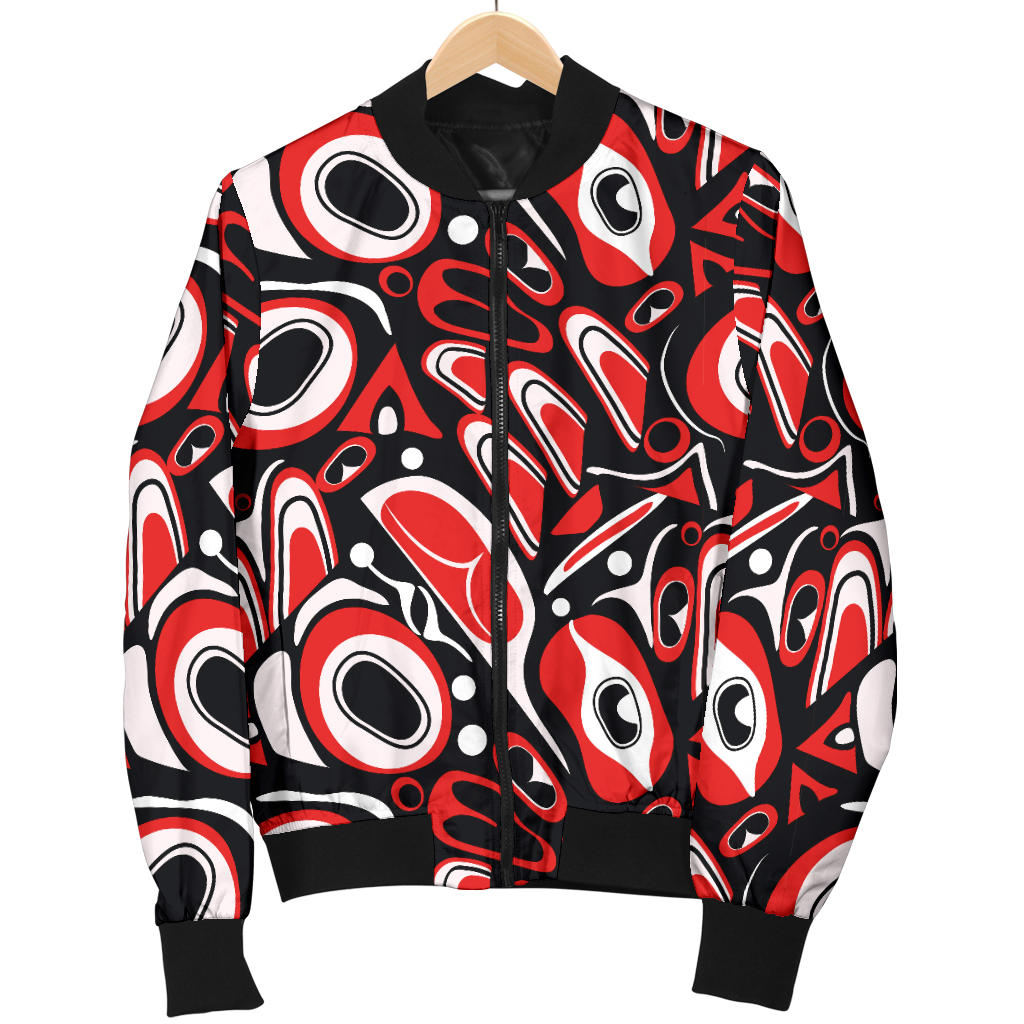 Totem Pole Texture Design Men Bomber Jacket