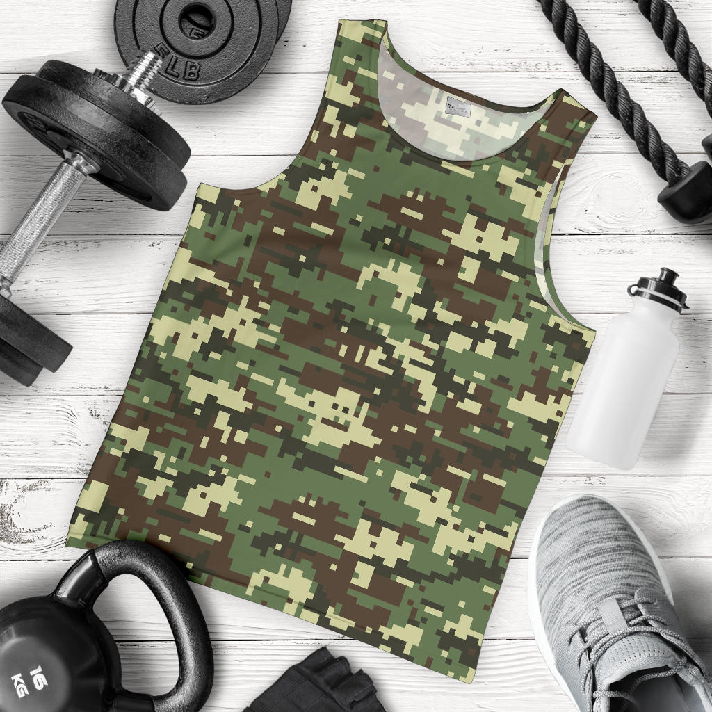 ACU Digital Army Camouflage Men Tank Top
