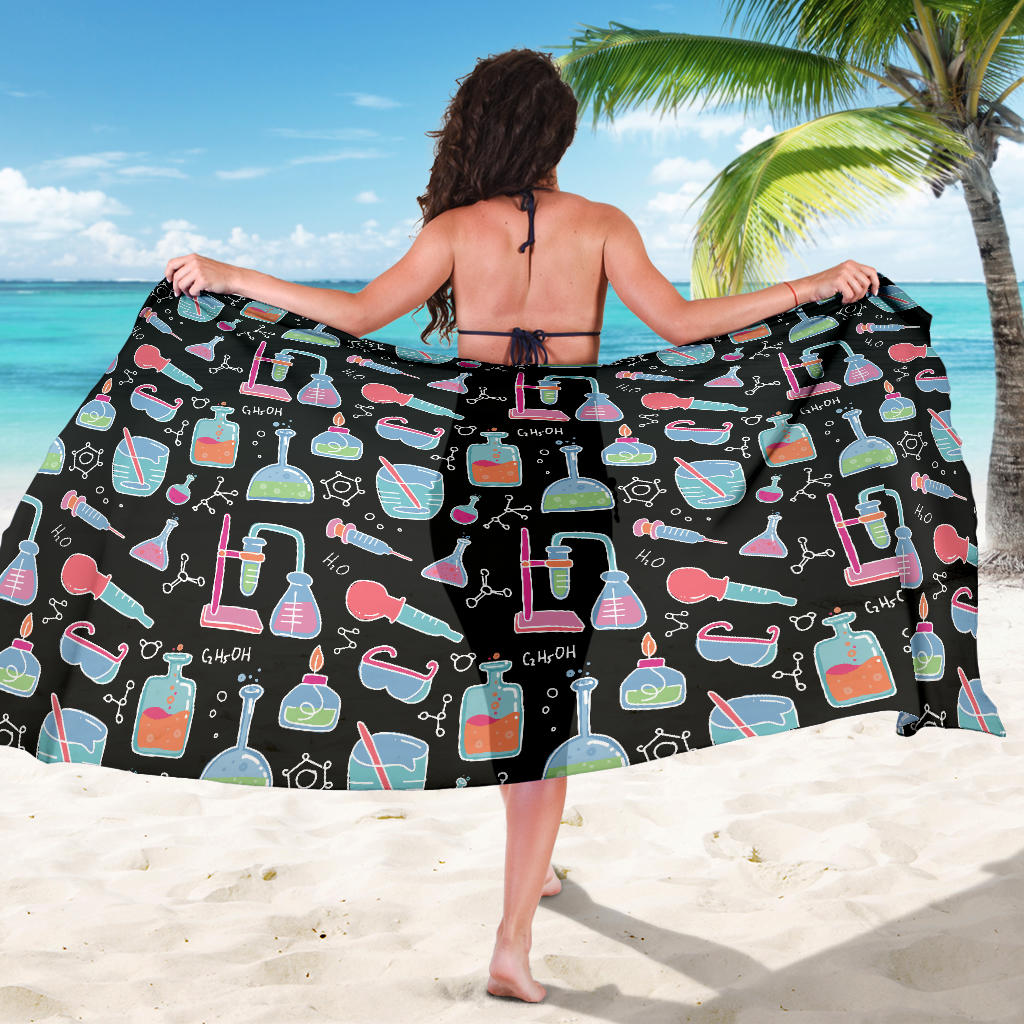 Chemical Pattern Print Design 06 Sarong Pareo Wrap