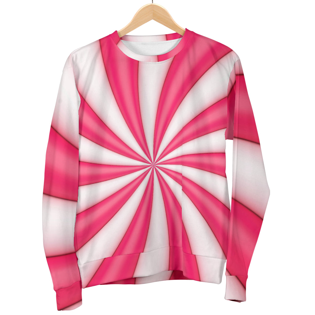Vortex Twist Swirl Candy Print Men Long Sleeve Sweatshirt